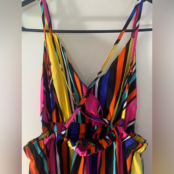 Multicolor Striped Dress - Picture 2 of 2